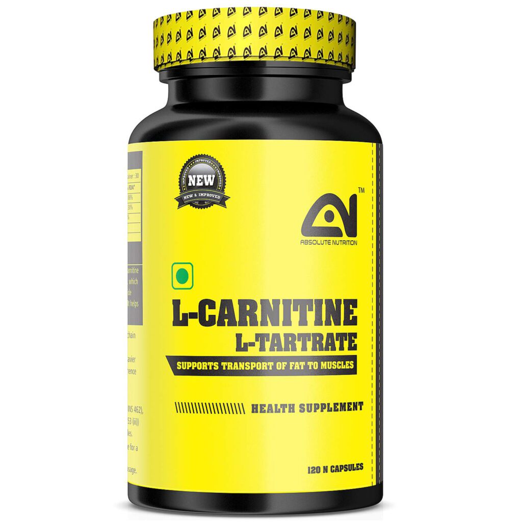 Absolute Nutrition's LCARNITINE LTARTRATE 120 Capsules Absolute