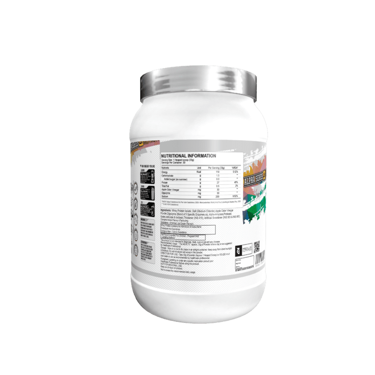 Absolute Nutrition’s Alpha Whey Isolate Protein 1 KG (Free Shaker
